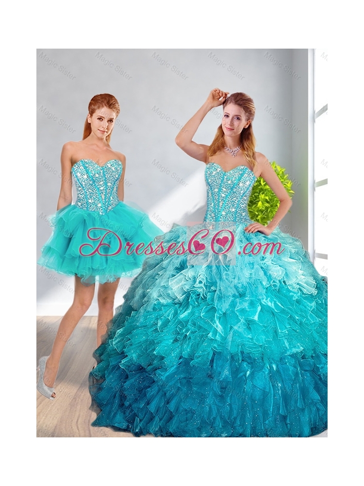 Summer Popular Detachable Quinceanera Dress in Multi Color