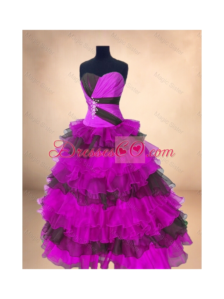 Custom Made Ball Gown Floor Length Quinceanera Gowns in Multi Color