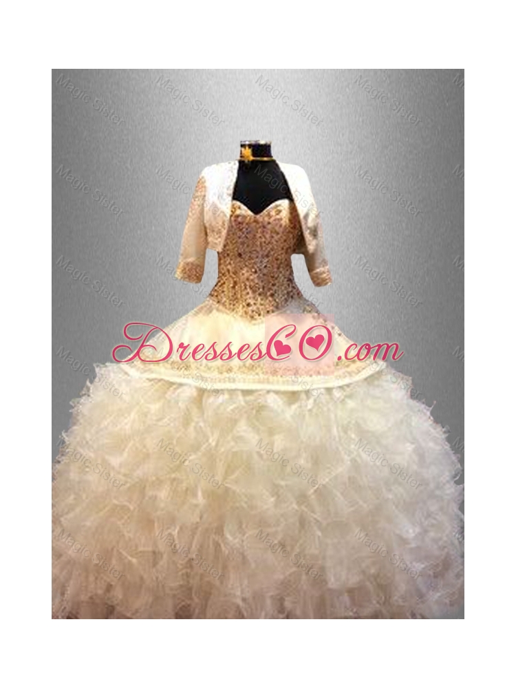 Gorgeous Quinceanera Dress with Beading and Ruffles
