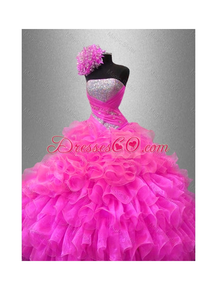 Fall Ball Gown New Style Quinceanera Dress with Sequins