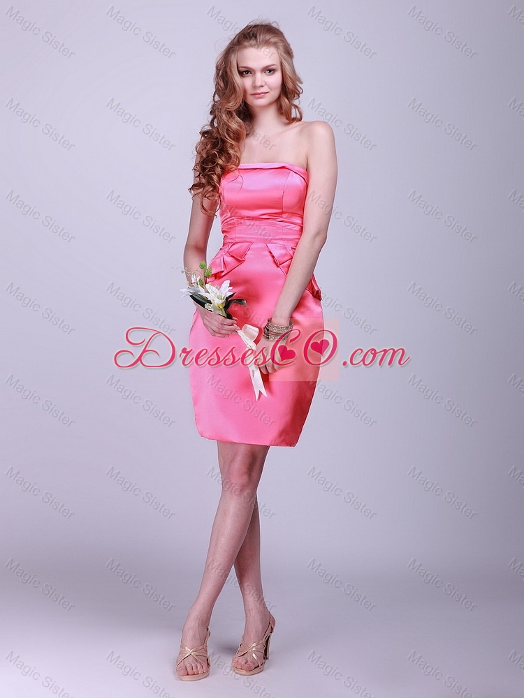 Short Strapless Prom Dress with Ruching