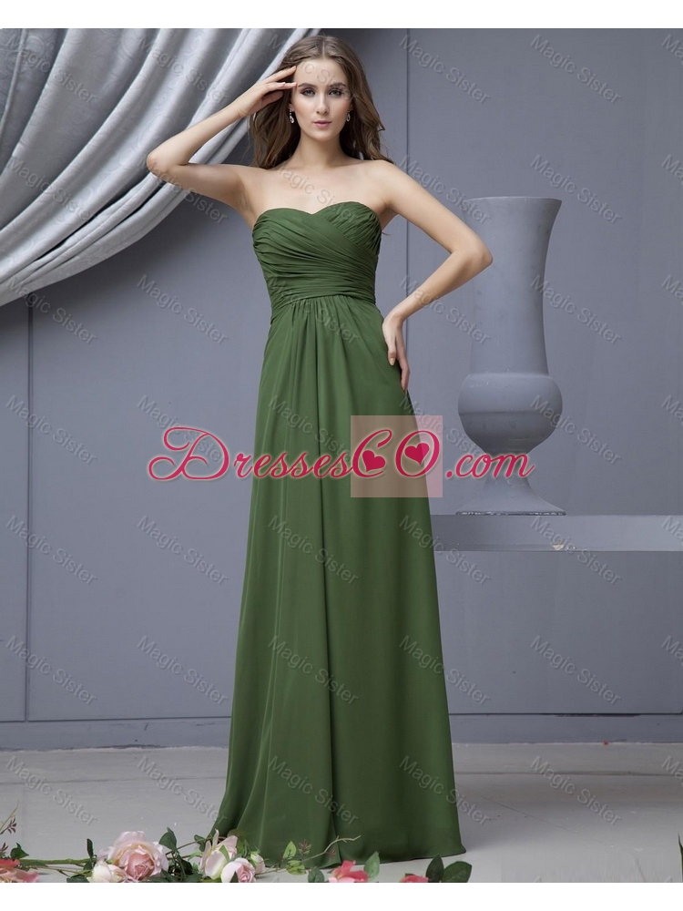 Modern Empire Prom Dress with Ruching