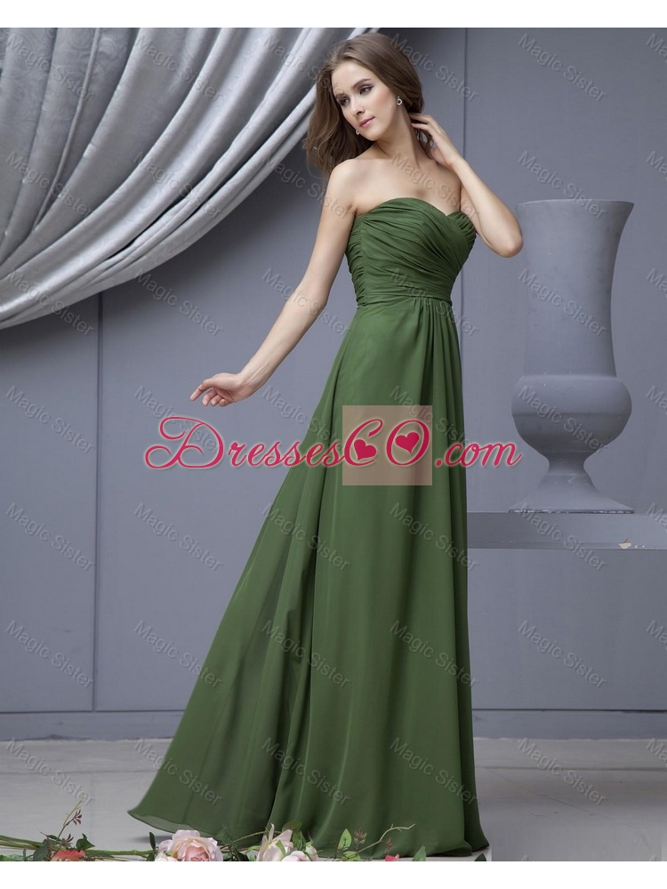 Modern Empire Prom Dress with Ruching