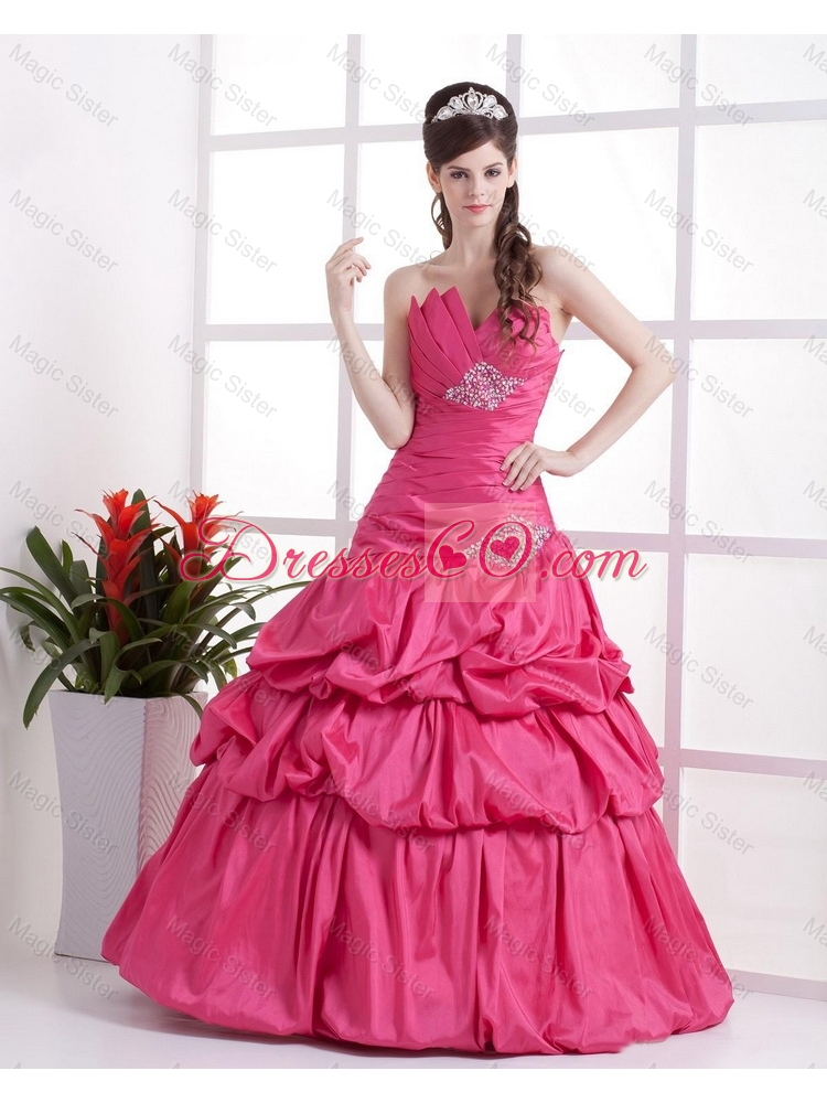 A Line Prom Gowns with Pick Ups and Beading
