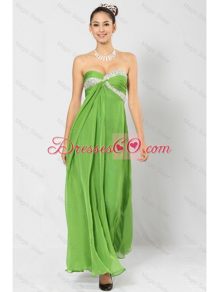 Discount Ankle Length Prom Dress with Sequins