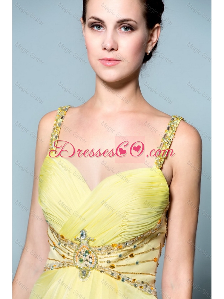 Popular Classical Luxurious Empire Straps Prom Dress with Beading