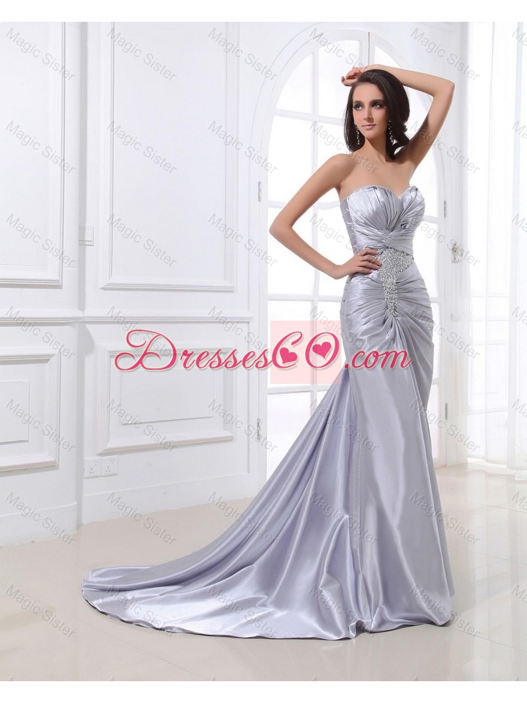 Popular Mermaid Brush Train Sequins Prom Dresses