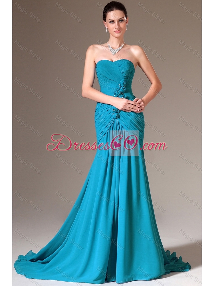 Gorgeous Exclusive Luxurious Column Prom Dress with Brush Train