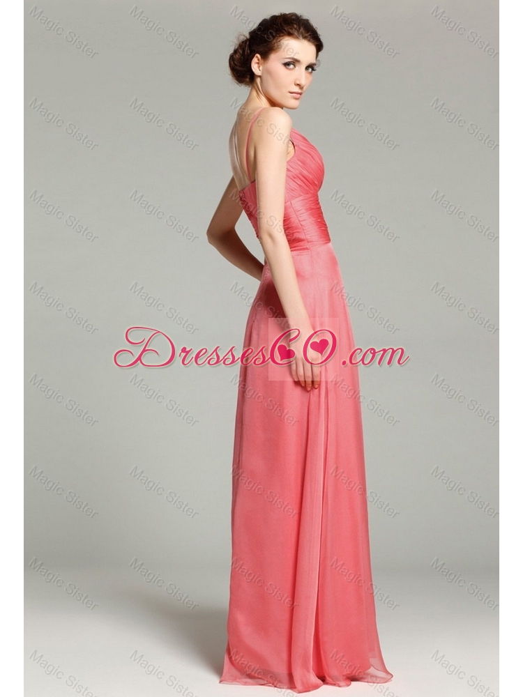 Perfect Spaghetti Straps Prom Dress with Ruching for