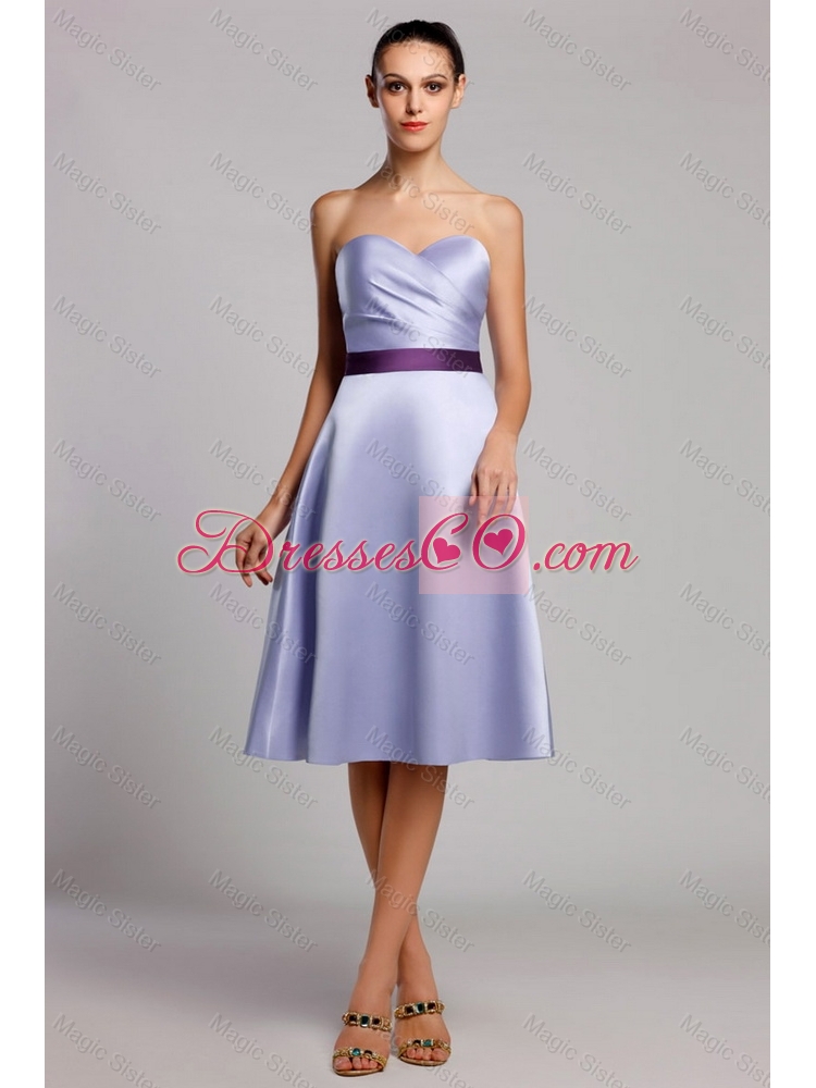 Modern Empire Short Prom Dress with Belt for Homecoming