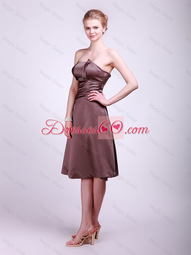 Classical Strapless Short Prom Dress with Ruching