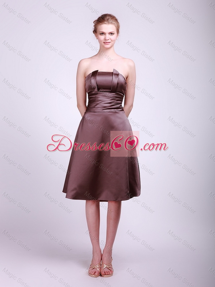 Classical Strapless Short Prom Dress with Ruching