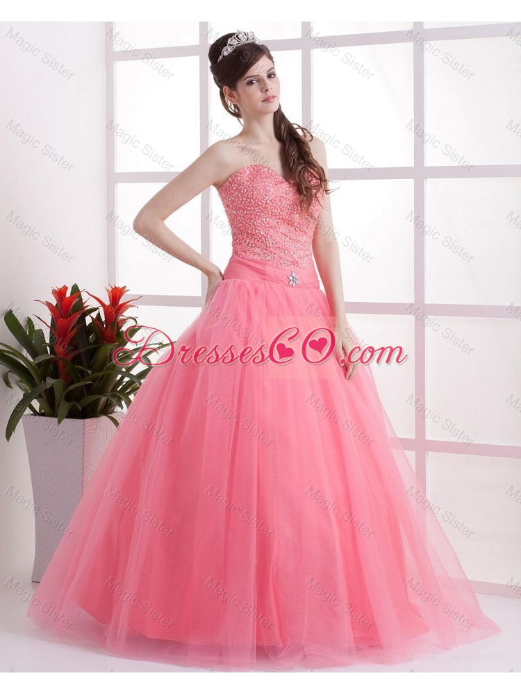 New Arrivals A Line Prom Dress in Watermelon