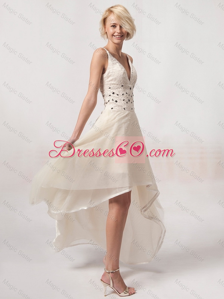 Gorgeous Exclusive New Style  Modest A Line Straps Prom Dress with Beading