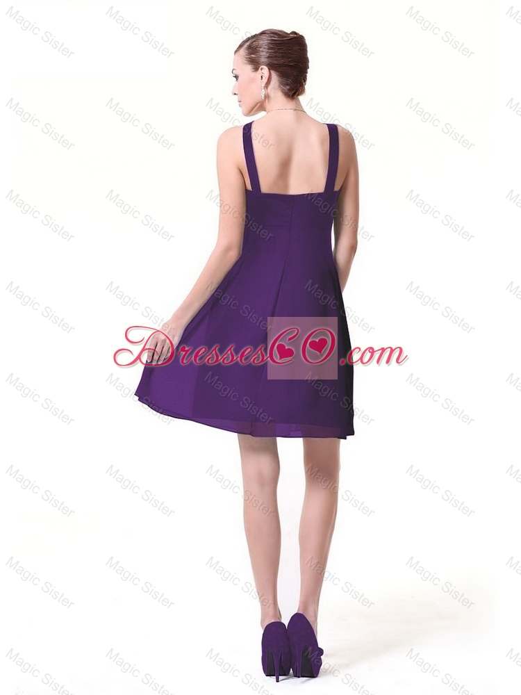 New Arrivals New Style Perfect Short V Neck Prom Dress with Hand Made Flowers