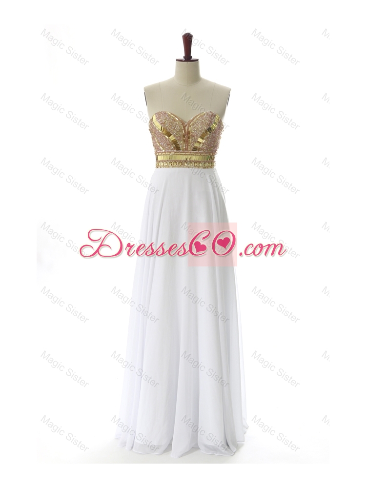 Empire Custom Made Prom Dress with Beading and Sequins