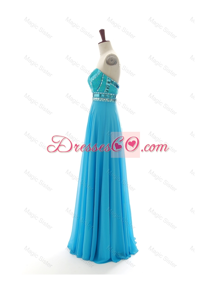 New Style Empire Prom Dress with Sequins and Beading