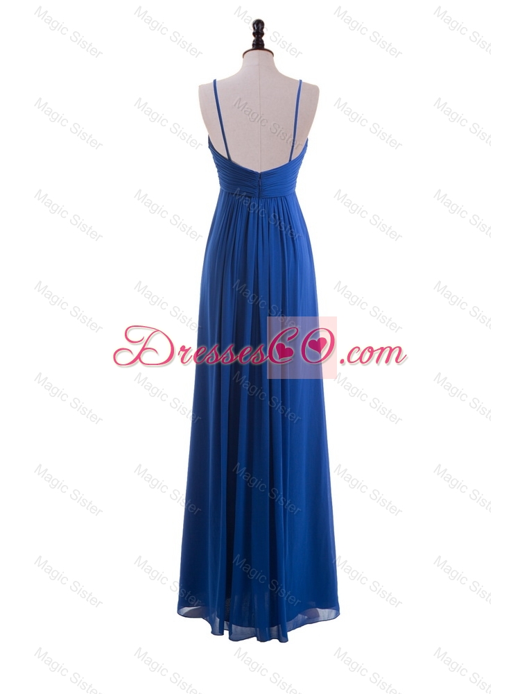 Custom Made Empire Halter Top Prom Dress with Ruching