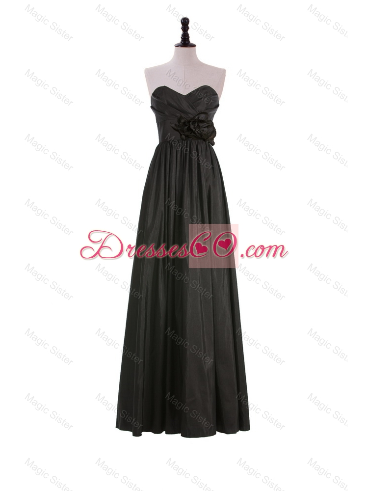 Perfect A Line Prom Dress with Hand Made Flowers