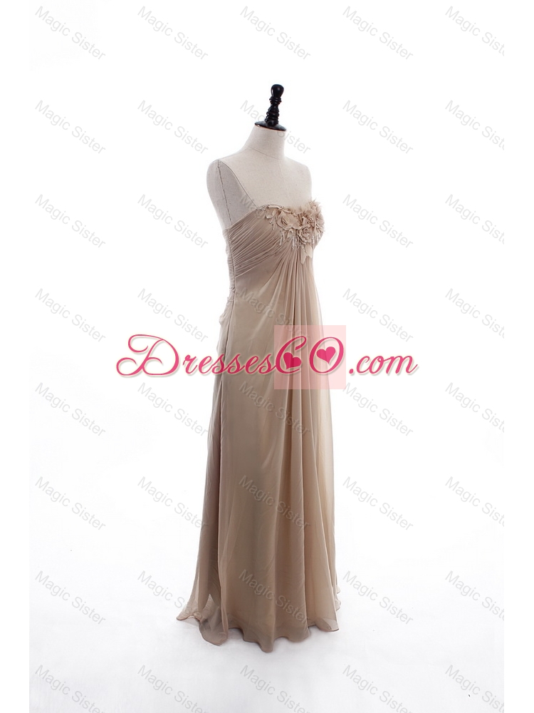 Perfect Empire Ruching Prom Dress with Hand Made Flowers