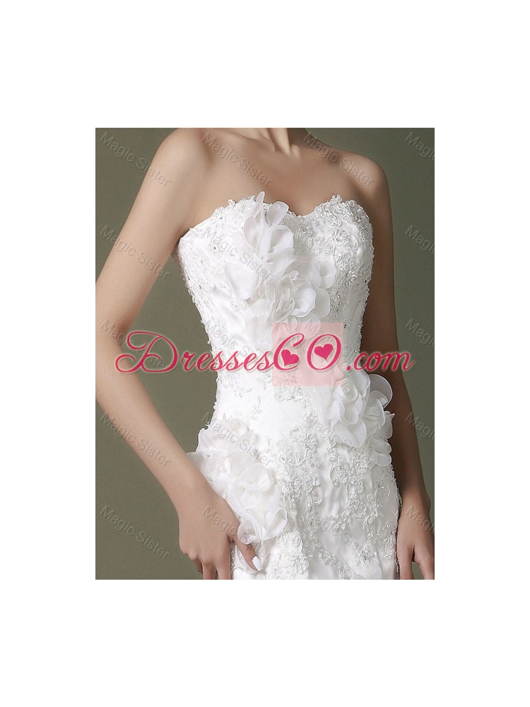 Brand New Beading Lace Wedding Dress with Court Train