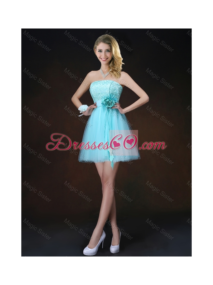 Perfect Bowknot Appliques Dama Dress with One Shoulder
