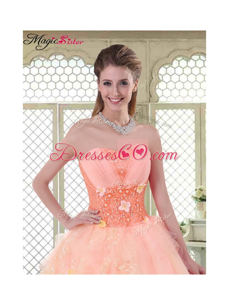 Beautiful Appliques and Beading Quinceanera Dress with Sweetheart