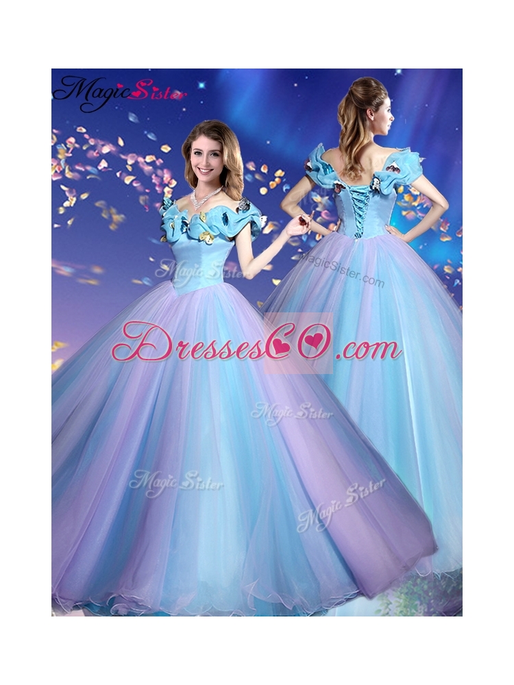 Gorgeous Off the Shoulder Quinceanera Dress in Multi Color
