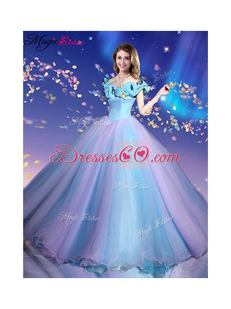 Gorgeous Off the Shoulder Quinceanera Dress in Multi Color