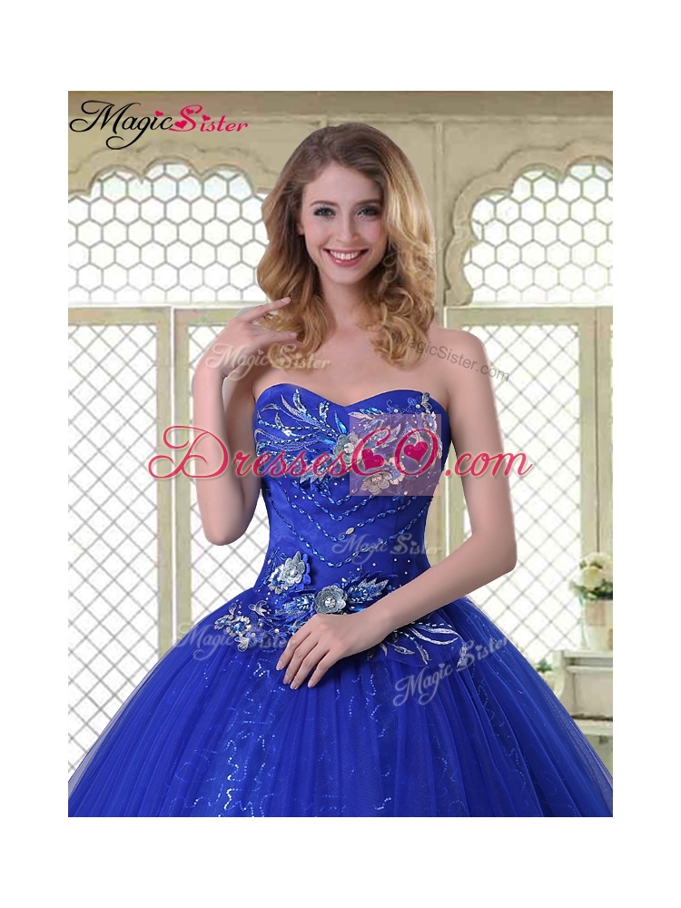Pretty Ball Gown Quinceanera Dress in Royal Blue