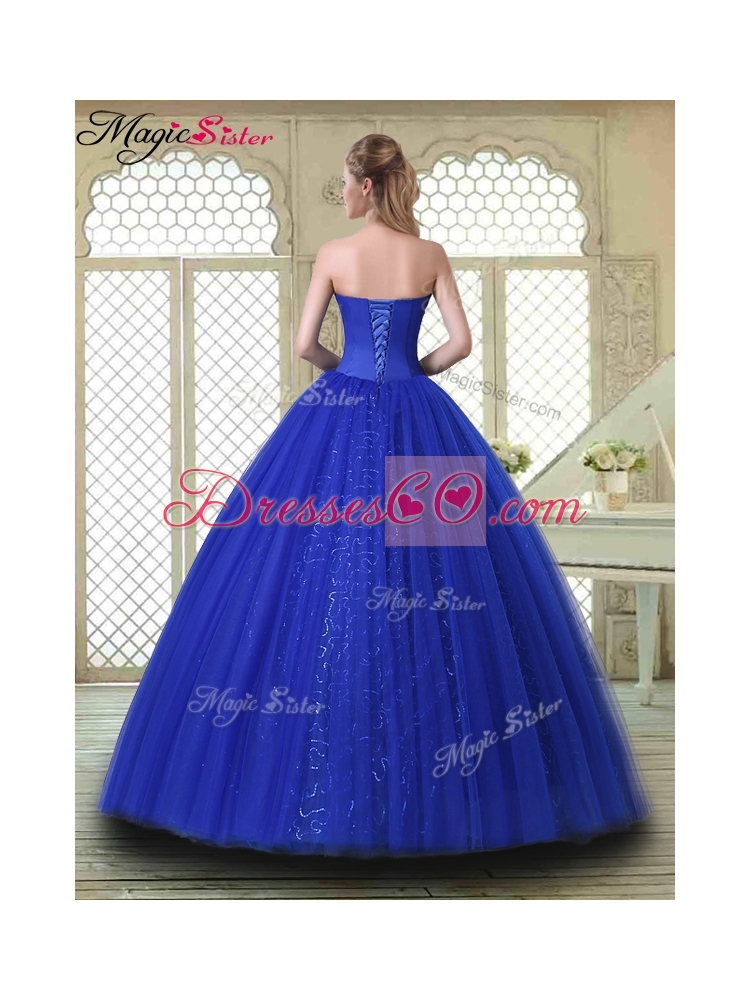 Pretty Ball Gown Quinceanera Dress in Royal Blue