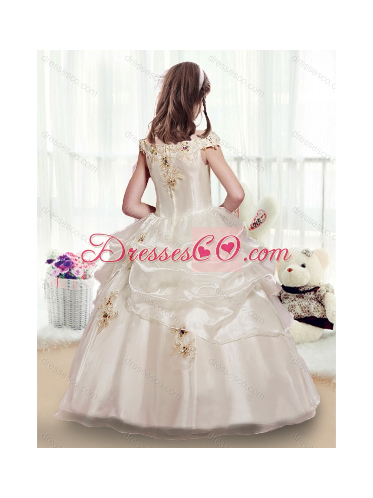 Elegant Off the Shoulder Mini Quinceanera Gowns with Beading