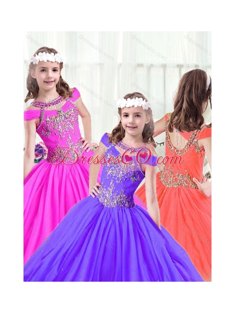Beautiful Beading Ball Gown Little Girl Pageant Dress
