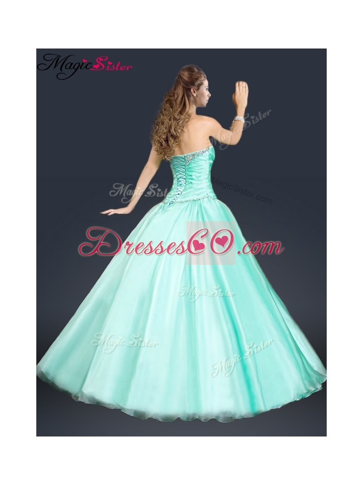 Perfect Beading Prom Dress in Apple Green