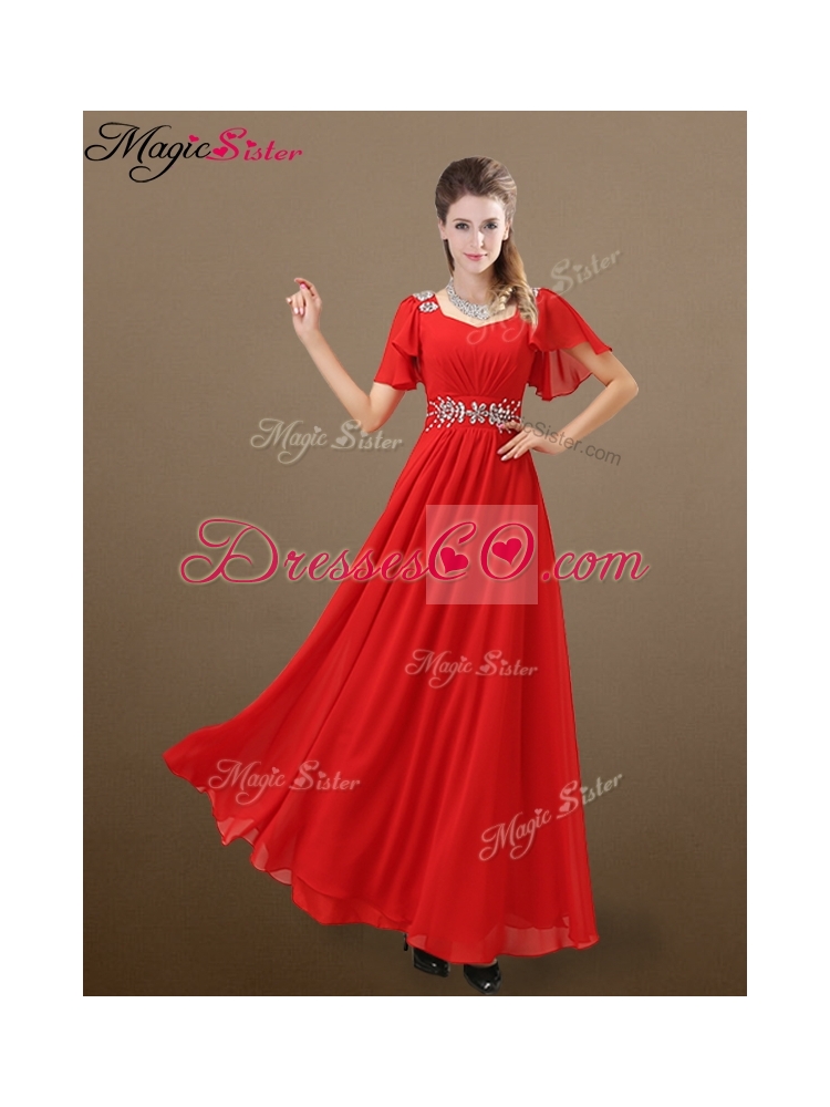 Perfect Empire Beading Prom Dress for Fall