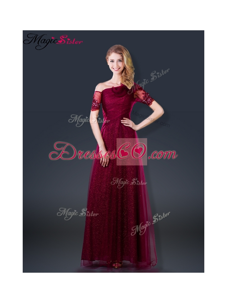 Perfect Empire Appliques Prom Dress with Asymmetrical