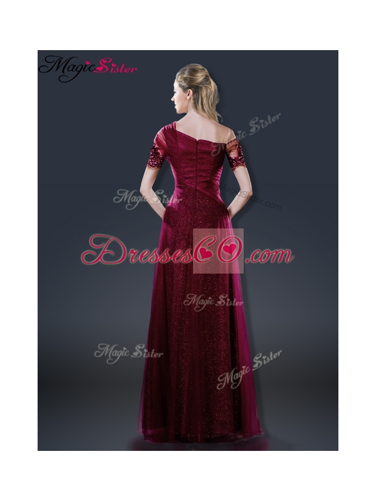 Perfect Empire Appliques Prom Dress with Asymmetrical