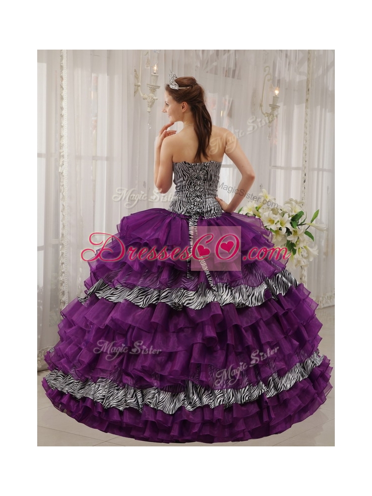 Brand New Beading Quinceanera Dress in Purple