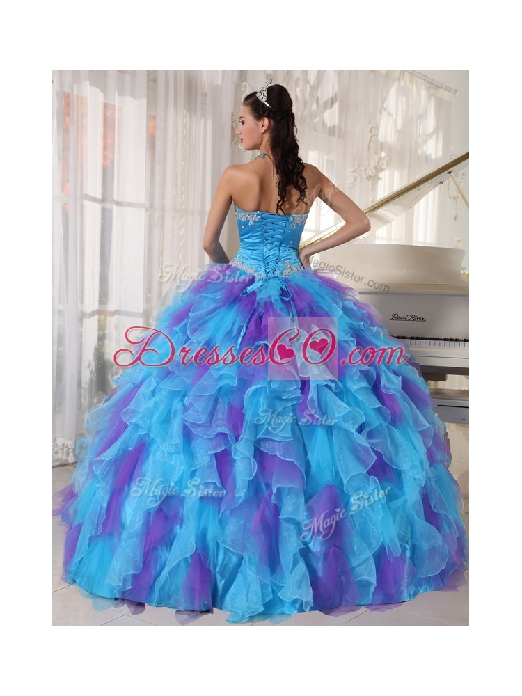 Ball Gown Beading and Appliques Quinceanera Dresses