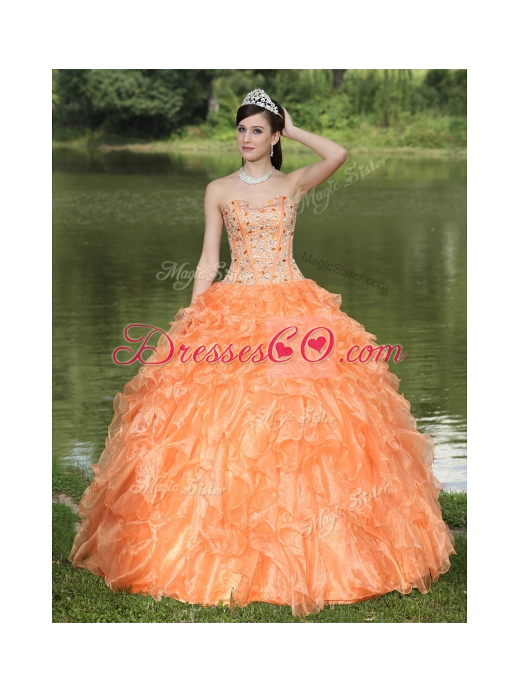 Cheap Beading and Ruffles Layered Quinceanera Dresses