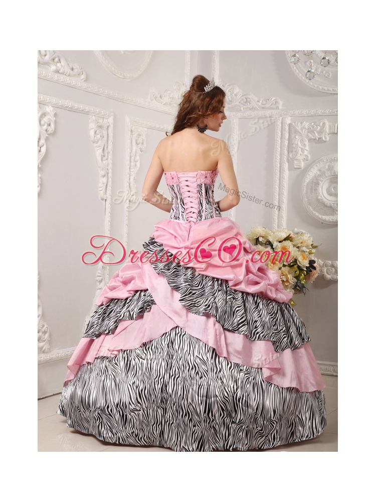 Classical Ball Gown Multi Color Quinceanera Dress with Beading