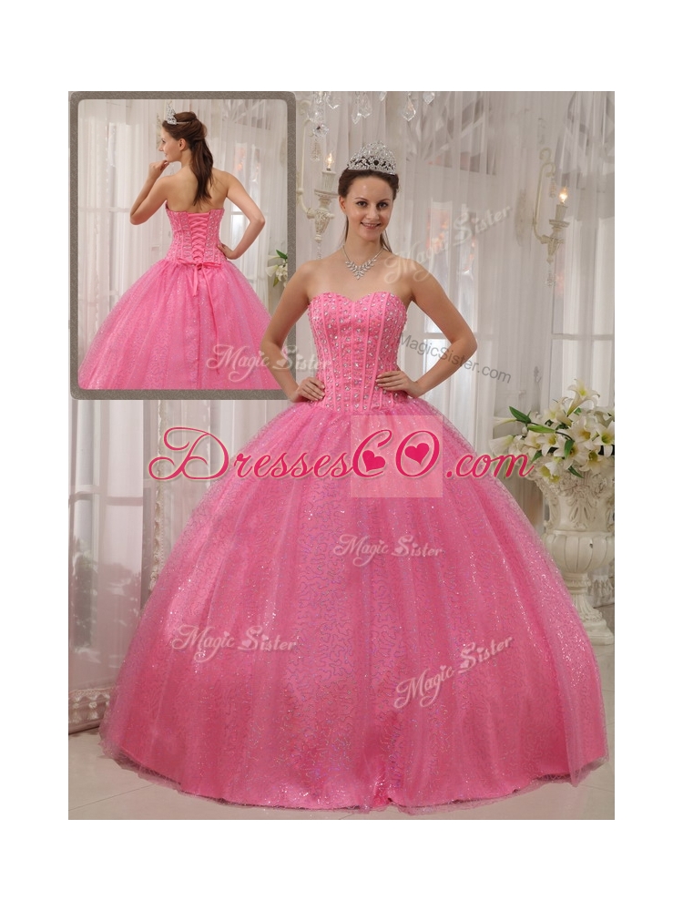Classical Ball Gown Beading Quinceanera Dresses