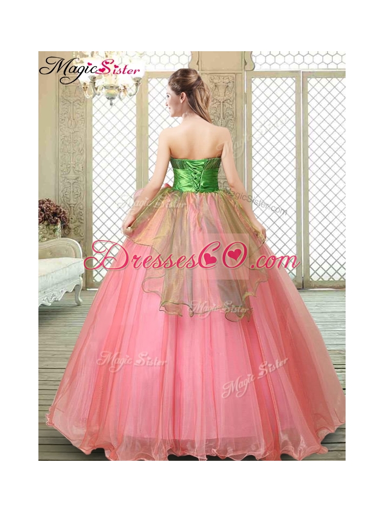The Most Popular Strapless Quinceanera Gowns with Hand Made Flowers