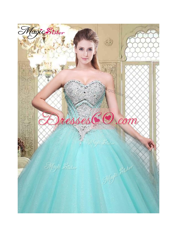 Modest Beading Quinceanera Gowns for Summer
