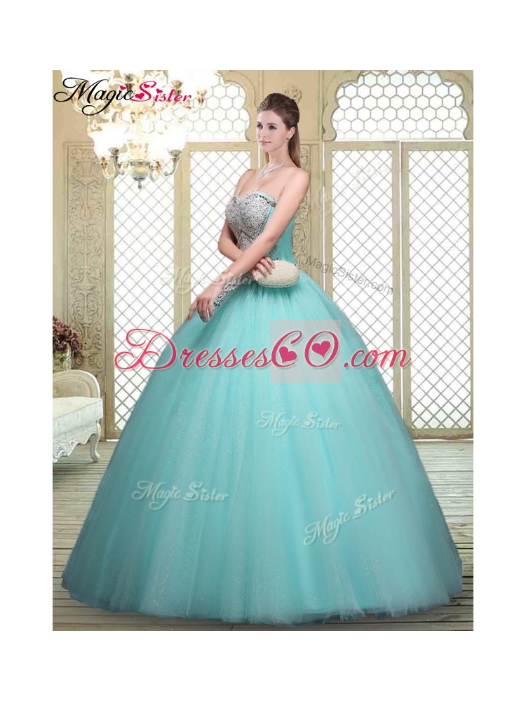 Modest Beading Quinceanera Gowns for Summer