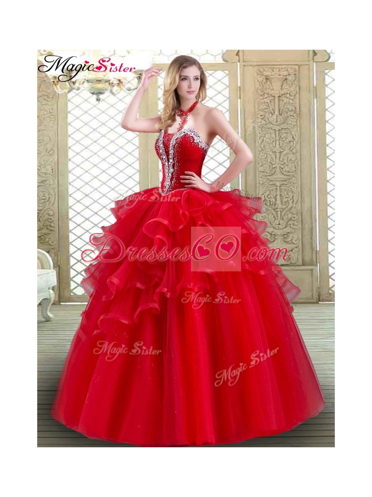 Perfect Quinceanera Dress with Beading and Ruffles