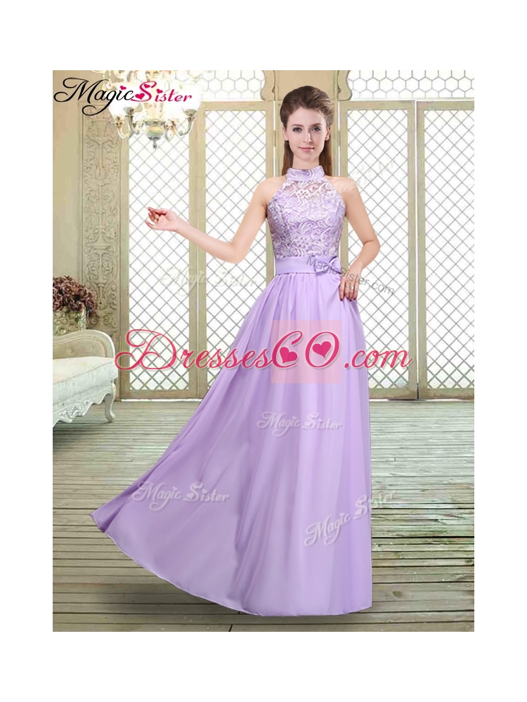 Hot Sale Empire Lavender Bridesmaid Dresses
