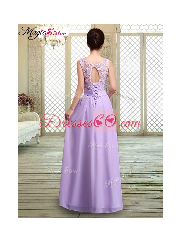 Hot Sale Empire Lavender Bridesmaid Dresses