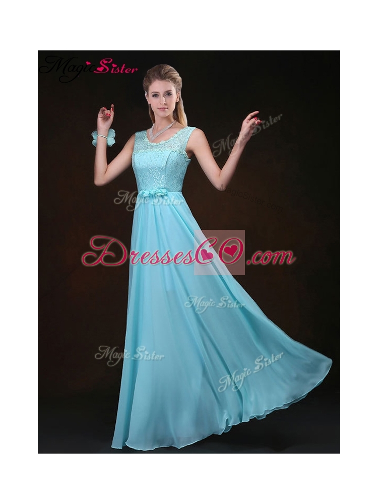 New Style Sweet Scoop Lace Prom Dress with Lace