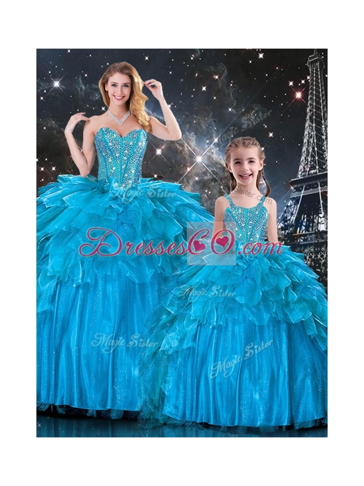 New Arrivals Princesita With Quinceanera Dress with Beading in Teal